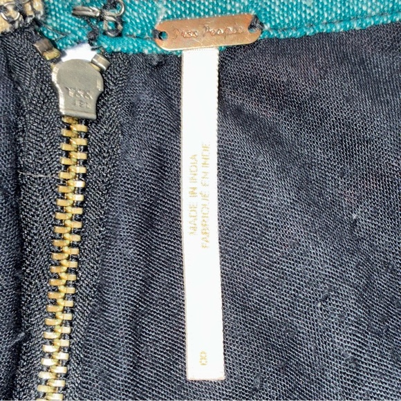 Free People Multicolor striped A-line mini skirt Size 8 - Picture 4 of 6